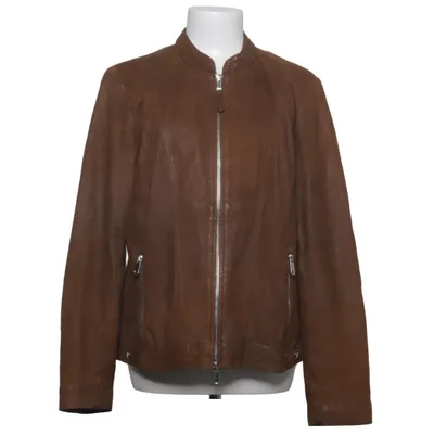 Läderjacka (Brun) från Conbipel Skinn, Polyester