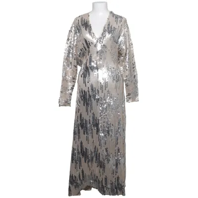 Aftonklänning (Beige, Silverfärgad, Flerfärgad) från Zara Woman Elastan, Polyester