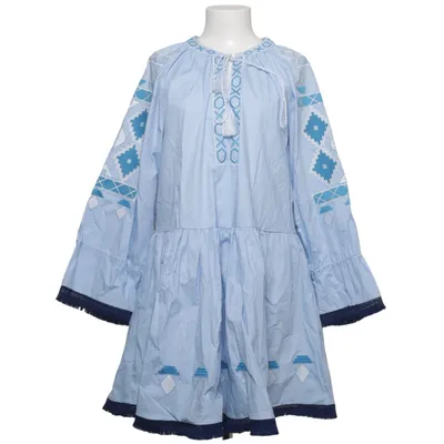 Dress (Blue, White) from Lara Cotton