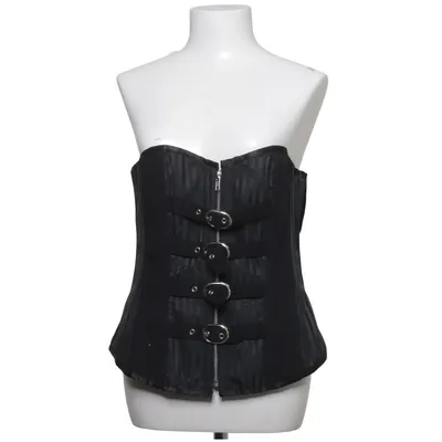Korsett (Svart, Grå) från Gothicana by EMP Bomull, Polyester