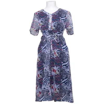 Robe (Bleu, Blanc, Multicolore) de Jacett Polyester, Viscose