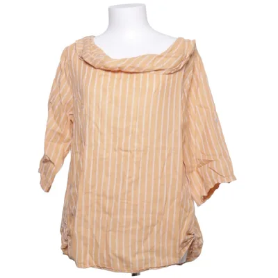 Bluse (Gul, Hvid) fra Lungo L'arno Linned