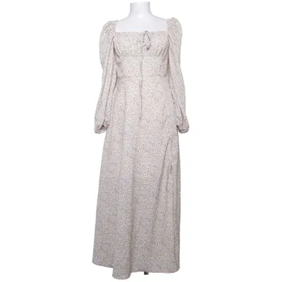 Jurk (Wit, Geel, Bruin) van Etika Fashion Polyester