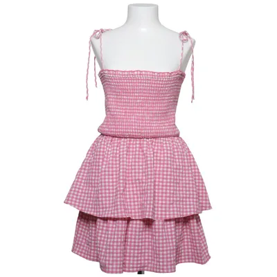 Klänning (Rosa, Vit) från Zara Elastan, Polyester
