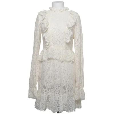 Jurk (Frill Detailed Mini Lace Dress) van Queen of Jetlags x NA-KD Katoen, Elastaan, Polyamide, Viscose
