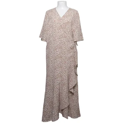 Wrap dress (Beige, Brown) from Pernilla Wahlgren Polyester
