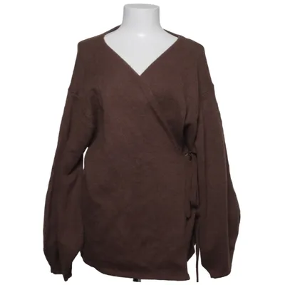 Slå om-cardigan (Brun) fra Copperose Akryl, Polyester