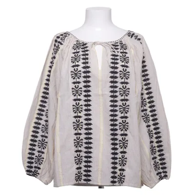 Blouse (Beige, Black) from Summum Cotton, Viscose