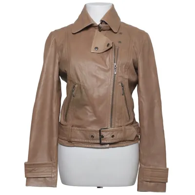 Bikerjacka (Brun) från Borsani Skinn, Polyester