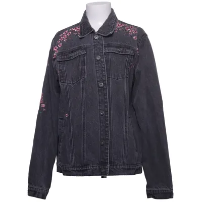 Denim jacket (Gray, Pink, Multicolored) from Liquor N Poker Cotton