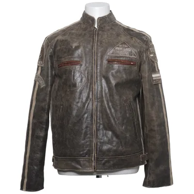 Motorcykeljacka (Grå, Brun, Beige) från Aviatrix Skinn