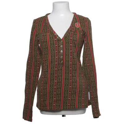 Henley shirt (Groen, Rood, Meerkleurig) van Blutsgeschwister Katoen, Elastaan