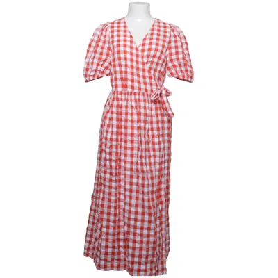 Wrap dress (Red, White) from Monki Cotton