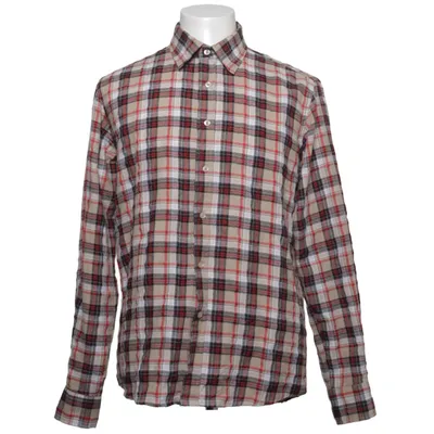 Flanellskjorta (Beige, Röd, Svart, Vit) från Yves Enzo Bomull