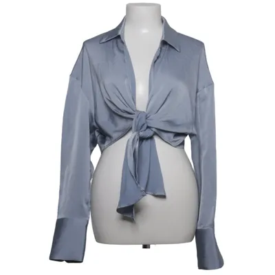 Wrap blouse (Blue) from Sollinarry Polyester