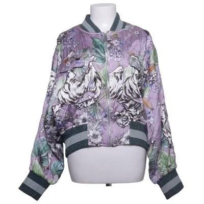 Bomberjacka (Lila, Flerfärgad) från H&M Polyester, Viskos