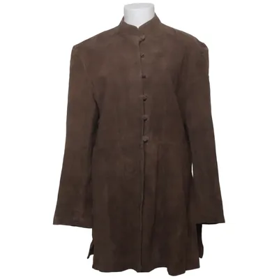 Läderkappa (Brun) från Styled in Italy Skinn