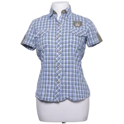Chemise à manches courtes (Bleu, Vert, Blanc) de Os Trachten Coton, Polyester