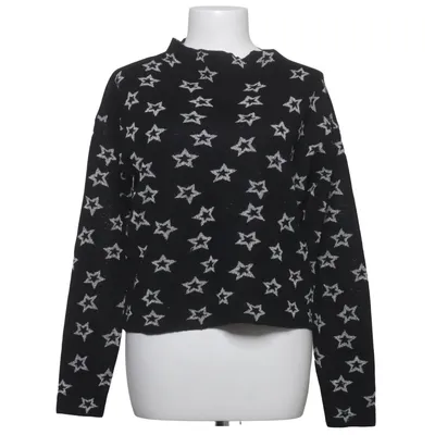 Sweater (Black, Silver) from Milly Polyester, Wool