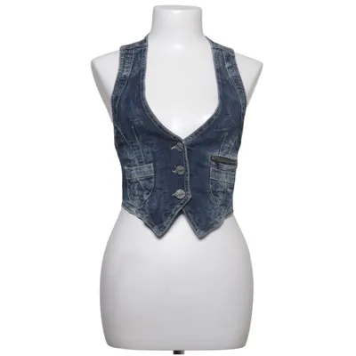Jeansvest (Blå) fra Clockhouse by C&A Bomuld, Elastan