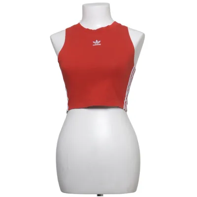 Träningstopp (Röd, Vit) från Adidas Bomull, Elastan