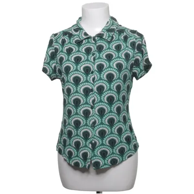 Kortärmad skjorta (Grön, Svart, Vit, Flerfärgad) från King Louie Elastan, Viskos