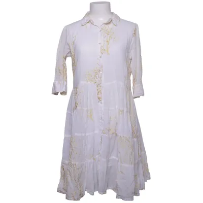 Robe chemise (Blanc, Jaune) de David Coton