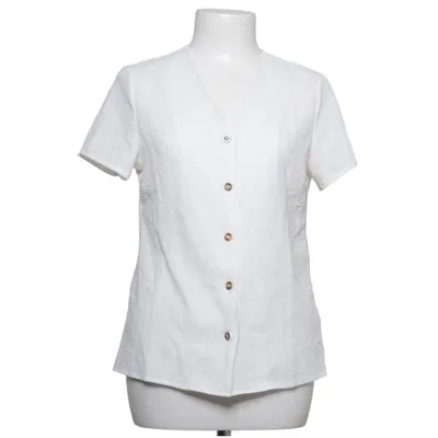 Blouse portefeuille (Blanc) de Emery Rose Élasthane, Polyester