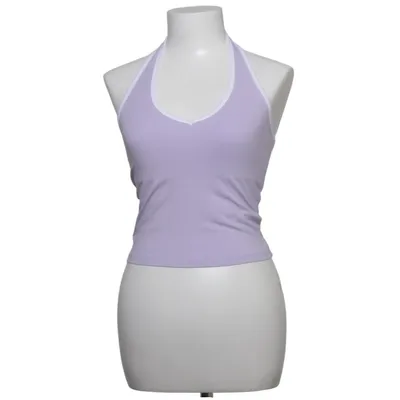 Halterneck top (Lilla) fra Hollister Bomuld, Elastan
