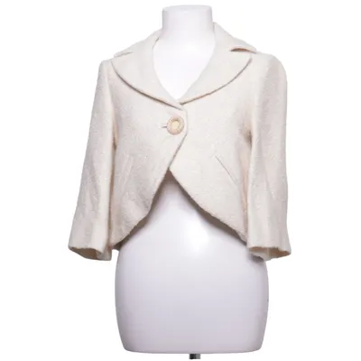 Blazer (Beige) from Tintoretto Cotton, Polyester, Viscose, Wool