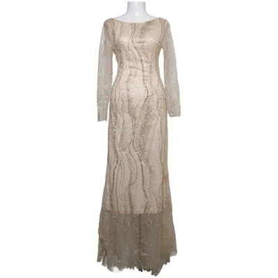 Robe de soirée (Beige, Or) de Nora. Z Polyester