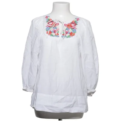 Blouse (White, Multicolored) from The Garden Collection by H&M Organic cotton