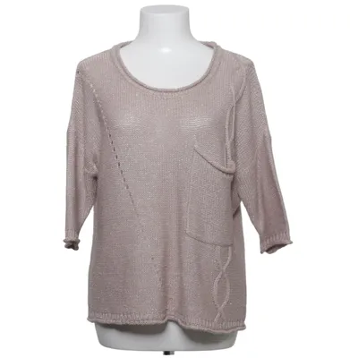 Pull-over (Beige) de By Second Female Coton, Fibre métallique