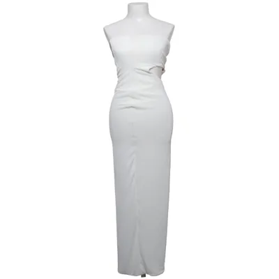 Maxikjole (Hvid) fra Polly Elastan, Genanvendt polyester