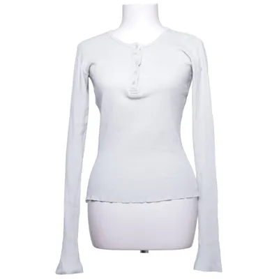 Henley T-shirt (Hvid) fra Brandy Melville Bomuld