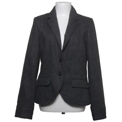 Blazer (Gray) from Fresh Made Acrylic, Cotton, Polyester, Wool