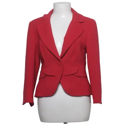 Kavaj (Röd) från Marks & Spencer Elastan, Polyester, Viskos