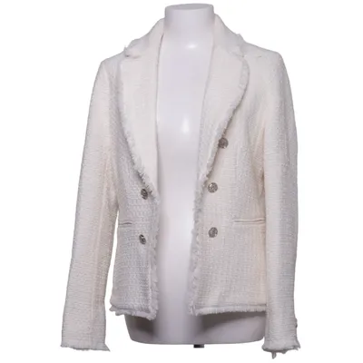 Blazer (Hvid) fra H&M Modern Classic Polyester, Akryl, Uld, Viscose