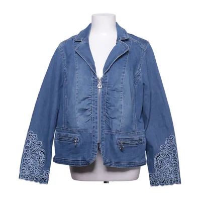Veste en jean (Bleu) de Creation L Coton, Élasthane, Polyester