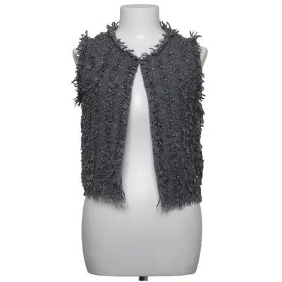 Gilet (Gris) de Mamut Acrylique, Fibre métallique, Laine