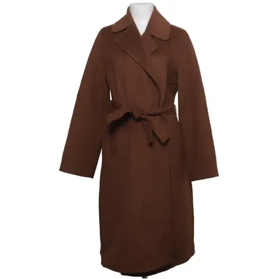 Manteau (Marron) de Choklate Polyester, Laine