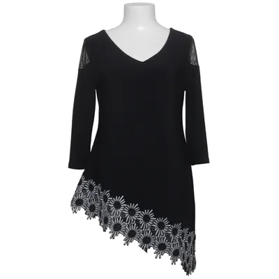 Tunique (Noir, Blanc) de Joseph Ribkoff Élasthane, Polyamide, Polyester