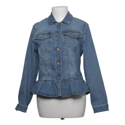 Denimjakke (Onlally Frill Ls Dnm Jacket Pim) fra ONLY Blue Denim Bomuld