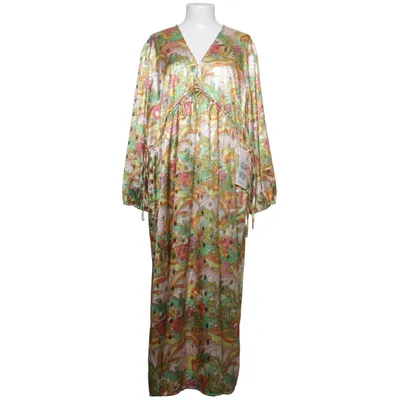 Maxikjole (Gul, Grøn, Pink) fra Never Fully Dressed Elastan, Polyester