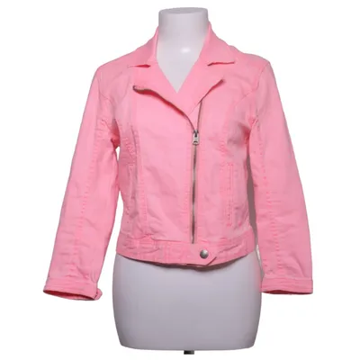 Bikerjacke (Pink) von Abercrombie & Fitch Baumwolle, Elasthan
