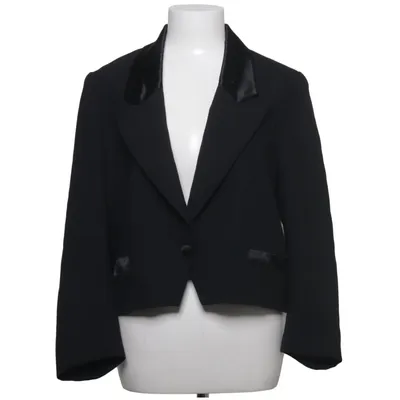 Blazer (Noir) de Sym Polyester, Laine