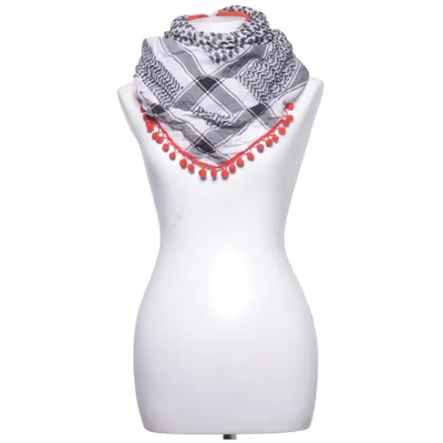 Shawl (Black, White, Red) from Erfurt