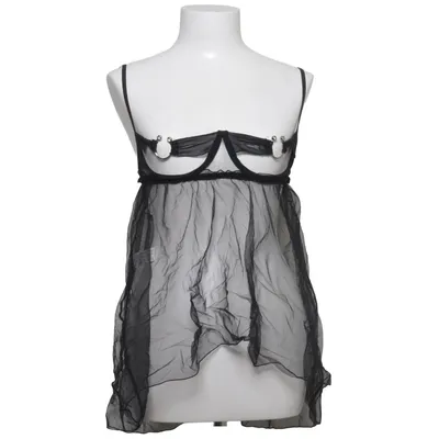 Negligé (Zwart) van Annes Apparel Elastaan, Polyamide