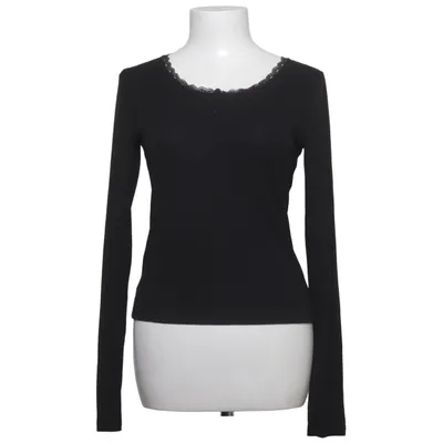 T-shirt manches longues (Noir) de H&M Élasthane, Polyester, Viscose