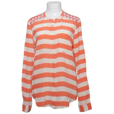 Blouse (Orange, Blanc) de Maison Scotch Soie